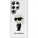Karl Lagerfeld Etui ochronne na telefon Karl Lagerfeld KLHCS23LHNIKTCT do Samsung Galaxy S23 Ultra S918 transparent hardcase Ikonik Karl Lagerf
