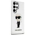 Karl Lagerfeld Etui ochronne na telefon Karl Lagerfeld KLHCS23LHNIKTCT do Samsung Galaxy S23 Ultra S918 transparent hardcase Ikonik Karl Lagerf