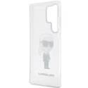 Karl Lagerfeld Etui ochronne na telefon Karl Lagerfeld KLHCS23LHNIKTCT do Samsung Galaxy S23 Ultra S918 transparent hardcase Ikonik Karl Lagerf