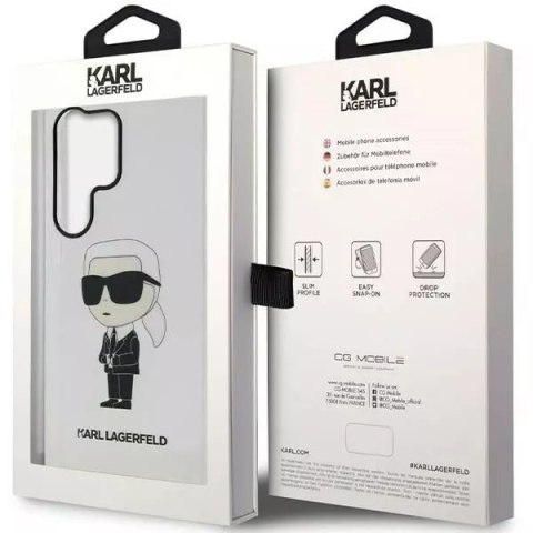 Karl Lagerfeld Etui ochronne na telefon Karl Lagerfeld KLHCS23LHNIKTCT do Samsung Galaxy S23 Ultra S918 transparent hardcase Ikonik Karl Lagerf Karl Lagerfeld Etui ochronne na telefon Karl Lagerfeld KLHCS23LHNIKTCT do Samsung Galaxy S23 Ultra S918 transparent hardcase Ikonik Karl Lagerf