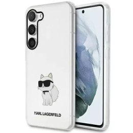 Karl Lagerfeld Etui ochronne na telefon Karl Lagerfeld KLHCS23MHNCHTCT do Samsung Galaxy S23+ Plus S916 transparent hardcase Ikonik Choupette