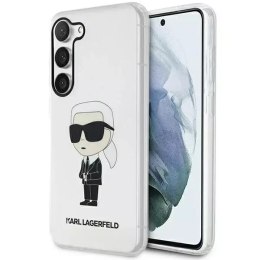 Karl Lagerfeld Etui ochronne na telefon Karl Lagerfeld KLHCS23MHNIKTCT do Samsung Galaxy S23+ Plus S916 transparent hardcase Ikonik Karl Lagerf
