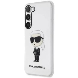 Karl Lagerfeld Etui ochronne na telefon Karl Lagerfeld KLHCS23MHNIKTCT do Samsung Galaxy S23+ Plus S916 transparent hardcase Ikonik Karl Lagerf