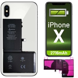 ProducentTymczasowy Bateria wymienna do telefonu do Apple iPhone X 2716mAh A1865 A1901