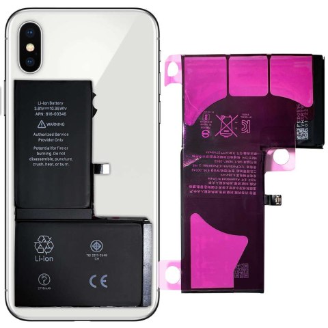 ProducentTymczasowy Bateria wymienna do telefonu do Apple iPhone X 2716mAh A1865 A1901 ProducentTymczasowy Bateria wymienna do telefonu do Apple iPhone X 2716mAh A1865 A1901