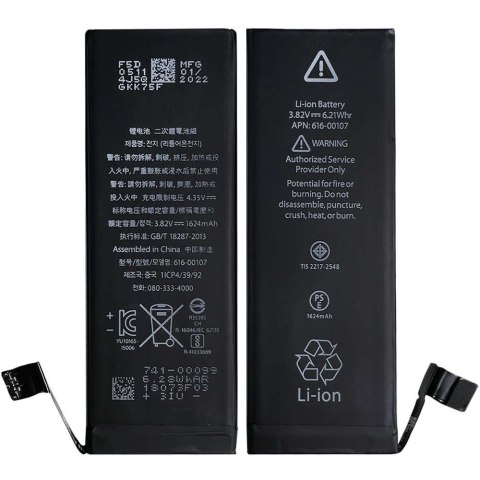 ProducentTymczasowy Bateria wymienna do telefonu do Apple iPhone SE 1624mAh A1723 A1622 ProducentTymczasowy Bateria wymienna do telefonu do Apple iPhone SE 1624mAh A1723 A1622