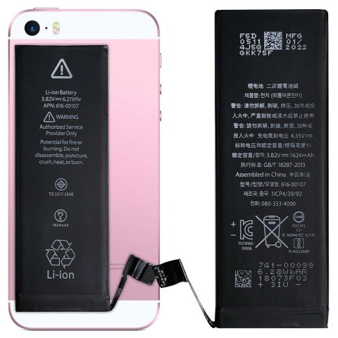 ProducentTymczasowy Bateria wymienna do telefonu do Apple iPhone SE 1624mAh A1723 A1622 ProducentTymczasowy Bateria wymienna do telefonu do Apple iPhone SE 1624mAh A1723 A1622