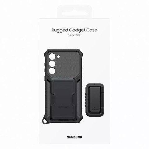 Samsung Etui Samsung Rugged Gadget Case do Samsung Galaxy S23+ Plus pancerny pokrowiec ring holder podstawka szare Samsung Etui Samsung Rugged Gadget Case do Samsung Galaxy S23+ Plus pancerny pokrowiec ring holder podstawka szare