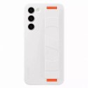 Samsung Etui Samsung Silicone Grip Cover doSamsung Galaxy S23+ Plus silikonowy pokrowiec z paskiem na rękę białe