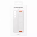 Samsung Etui Samsung Silicone Grip Cover doSamsung Galaxy S23+ Plus silikonowy pokrowiec z paskiem na rękę białe