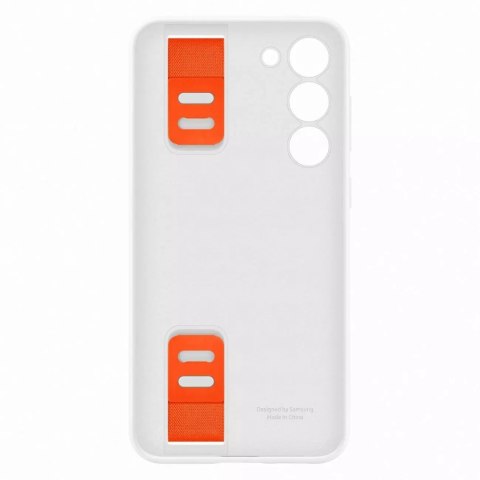 Samsung Etui Samsung Silicone Grip Cover doSamsung Galaxy S23+ Plus silikonowy pokrowiec z paskiem na rękę białe Samsung Etui Samsung Silicone Grip Cover doSamsung Galaxy S23+ Plus silikonowy pokrowiec z paskiem na rękę białe