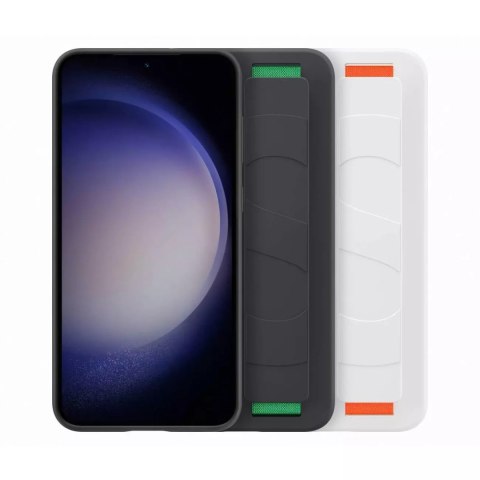 Samsung Etui Samsung Silicone Grip Cover doSamsung Galaxy S23+ Plus silikonowy pokrowiec z paskiem na rękę białe Samsung Etui Samsung Silicone Grip Cover doSamsung Galaxy S23+ Plus silikonowy pokrowiec z paskiem na rękę białe