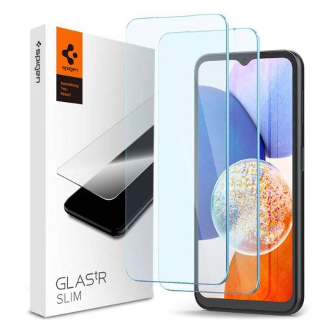 Spigen Szkło hartowane Spigen Glas.tR Slim 2-pack do Samsung Galaxy A14 5G Clear Spigen Szkło hartowane Spigen Glas.tR Slim 2-pack do Samsung Galaxy A14 5G Clear