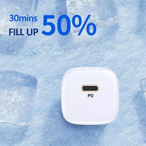 Usams USAMS Ładowarka sieciowa 1x USB-C T36 mini 20W + kabel USB-C-Lightning czarny/black PD3.0 Fast Charging XFKXLOGTL01 (US-CC124+US Usams USAMS Ładowarka sieciowa 1x USB-C T36 mini 20W + kabel USB-C-Lightning czarny/black PD3.0 Fast Charging XFKXLOGTL01 (US-CC124+US