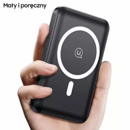 Usams USAMS Powerbank PB64 10000mAh 20W QC3.0+PD Magnetic Wireless Fast Charge biały/white 10KCD17302 (US-CD173)
