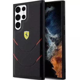 Ferrari Etui Ferrari FEHCS23LPBAK do Samsung Galaxy S23 Ultra S918 czarny/black hardcase Hot Stamp Lines