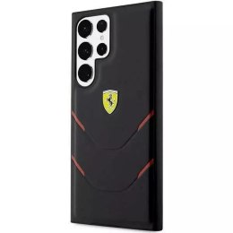 Ferrari Etui Ferrari FEHCS23LPBAK do Samsung Galaxy S23 Ultra S918 czarny/black hardcase Hot Stamp Lines