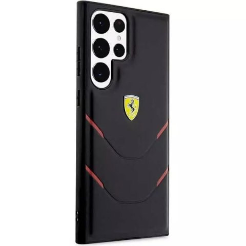 Ferrari Etui Ferrari FEHCS23LPBAK do Samsung Galaxy S23 Ultra S918 czarny/black hardcase Hot Stamp Lines Ferrari Etui Ferrari FEHCS23LPBAK do Samsung Galaxy S23 Ultra S918 czarny/black hardcase Hot Stamp Lines