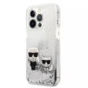 Karl Lagerfeld Etui Karl Lagerfeld KLHCP13XGKCS do iPhone 13 Pro Max 6,7" hardcase Liquid Glitter Karl&Choupette