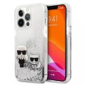 Karl Lagerfeld Etui Karl Lagerfeld KLHCP13XGKCS do iPhone 13 Pro Max 6,7" hardcase Liquid Glitter Karl&Choupette