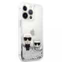 Karl Lagerfeld Etui Karl Lagerfeld KLHCP13XGKCS do iPhone 13 Pro Max 6,7" hardcase Liquid Glitter Karl&Choupette