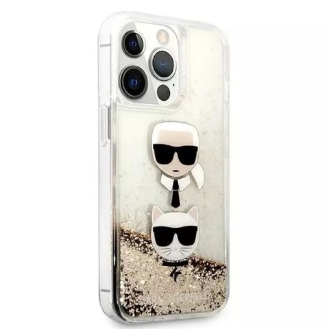 Karl Lagerfeld Etui Karl Lagerfeld KLHCP13XKICGLD do iPhone 13 Pro Max 6,7" hardcase Liquid Glitter Karl&Choupette Head Karl Lagerfeld Etui Karl Lagerfeld KLHCP13XKICGLD do iPhone 13 Pro Max 6,7" hardcase Liquid Glitter Karl&Choupette Head
