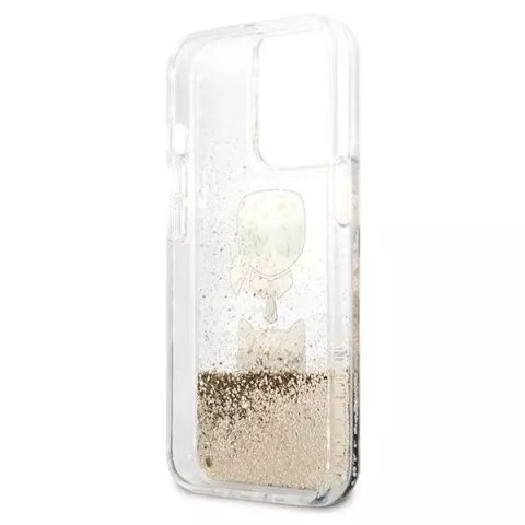 Karl Lagerfeld Etui Karl Lagerfeld KLHCP13XKICGLD do iPhone 13 Pro Max 6,7" hardcase Liquid Glitter Karl&Choupette Head Karl Lagerfeld Etui Karl Lagerfeld KLHCP13XKICGLD do iPhone 13 Pro Max 6,7" hardcase Liquid Glitter Karl&Choupette Head