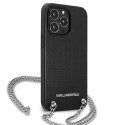 Karl Lagerfeld Etui Karl Lagerfeld KLHCP13XPMK do iPhone 13 Pro Max 6,7" hardcase Leather Textured and Chain