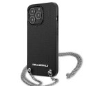Karl Lagerfeld Etui Karl Lagerfeld KLHCP13XPMK do iPhone 13 Pro Max 6,7" hardcase Leather Textured and Chain