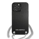 Karl Lagerfeld Etui Karl Lagerfeld KLHCP13XPMK do iPhone 13 Pro Max 6,7" hardcase Leather Textured and Chain