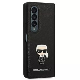 Karl Lagerfeld Etui Karl Lagerfeld KLHCZFD4IKMSBK F936 do Galaxy Z Fold 4 book Saffiano Ikonik Metal