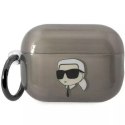 Karl Lagerfeld Etui ochronne na słuchawki Karl Lagerfeld KKLAP2HNIKTCK do Apple AirPods Pro 2 cover czarny/black Ikonik Karl Lagerfeld