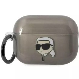 Karl Lagerfeld Etui ochronne na słuchawki Karl Lagerfeld KKLAP2HNIKTCK do Apple AirPods Pro 2 cover czarny/black Ikonik Karl Lagerfeld