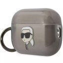 Karl Lagerfeld Etui ochronne na słuchawki Karl Lagerfeld KKLAP2HNIKTCK do Apple AirPods Pro 2 cover czarny/black Ikonik Karl Lagerfeld