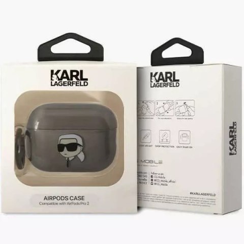 Karl Lagerfeld Etui ochronne na słuchawki Karl Lagerfeld KKLAP2HNIKTCK do Apple AirPods Pro 2 cover czarny/black Ikonik Karl Lagerfeld Karl Lagerfeld Etui ochronne na słuchawki Karl Lagerfeld KKLAP2HNIKTCK do Apple AirPods Pro 2 cover czarny/black Ikonik Karl Lagerfeld