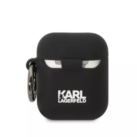 Karl Lagerfeld Etui ochronne na słuchawki Karl Lagerfeld KLA2RUNCHK do Apple AirPods 1/2 cover czarny/black Silicone Choupette Head 3D Karl Lagerfeld Etui ochronne na słuchawki Karl Lagerfeld KLA2RUNCHK do Apple AirPods 1/2 cover czarny/black Silicone Choupette Head 3D