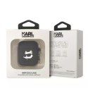 Karl Lagerfeld Etui ochronne na słuchawki Karl Lagerfeld KLA2RUNCHK do Apple AirPods 1/2 cover czarny/black Silicone Choupette Head 3D