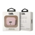 Karl Lagerfeld Etui ochronne na słuchawki Karl Lagerfeld KLA3RUNIKP do Apple AirPods 3 cover różowy/pink Silicone Karl Head 3D