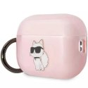 Karl Lagerfeld Etui ochronne na słuchawki Karl Lagerfeld KLAP2HNCHTCP do Apple AirPods Pro 2 cover różowy/pink Ikonik Choupette