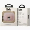 Karl Lagerfeld Etui ochronne na słuchawki Karl Lagerfeld KLAP2HNCHTCP do Apple AirPods Pro 2 cover różowy/pink Ikonik Choupette