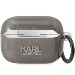 Karl Lagerfeld Etui ochronne na słuchawki Karl Lagerfeld KLAP2HNKCTGK do Apple AirPods Pro 2 cover czarny/black Gliter Karl&Choupette