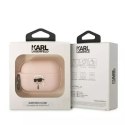 Karl Lagerfeld Etui ochronne na słuchawki Karl Lagerfeld KLAP2RUNIKP do Apple AirPods Pro 2 cover różowy/pink Silicone Karl Head 3D