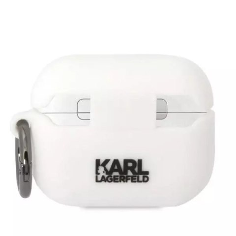 Karl Lagerfeld Etui ochronne na słuchawki Karl Lagerfeld KLAPRUNCHH do Apple AirPods Pro cover biały/white Silicone Choupette Head 3D Karl Lagerfeld Etui ochronne na słuchawki Karl Lagerfeld KLAPRUNCHH do Apple AirPods Pro cover biały/white Silicone Choupette Head 3D