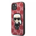 Karl Lagerfeld Etui ochronne na telefon Karl Lagerfeld KLHCP13MPMNIKPI do Apple iPhone 13 6,1" hardcase czerwony/red Monogram Ikonik Patch