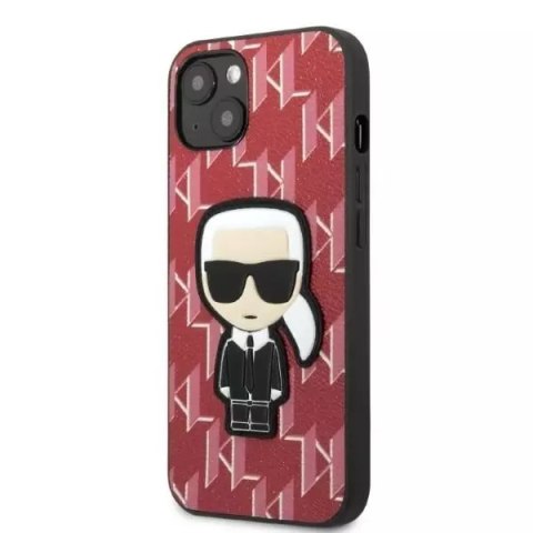 Karl Lagerfeld Etui ochronne na telefon Karl Lagerfeld KLHCP13MPMNIKPI do Apple iPhone 13 6,1" hardcase czerwony/red Monogram Ikonik Patch Karl Lagerfeld Etui ochronne na telefon Karl Lagerfeld KLHCP13MPMNIKPI do Apple iPhone 13 6,1" hardcase czerwony/red Monogram Ikonik Patch