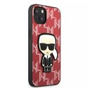 Karl Lagerfeld Etui ochronne na telefon Karl Lagerfeld KLHCP13MPMNIKPI do Apple iPhone 13 6,1" hardcase czerwony/red Monogram Ikonik Patch