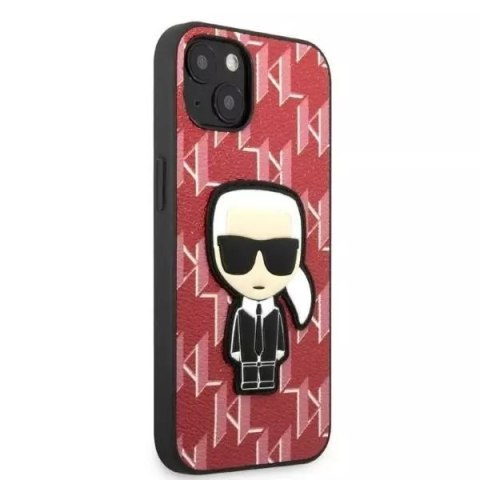Karl Lagerfeld Etui ochronne na telefon Karl Lagerfeld KLHCP13MPMNIKPI do Apple iPhone 13 6,1" hardcase czerwony/red Monogram Ikonik Patch Karl Lagerfeld Etui ochronne na telefon Karl Lagerfeld KLHCP13MPMNIKPI do Apple iPhone 13 6,1" hardcase czerwony/red Monogram Ikonik Patch