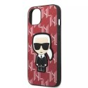 Karl Lagerfeld Etui ochronne na telefon Karl Lagerfeld KLHCP13MPMNIKPI do Apple iPhone 13 6,1" hardcase czerwony/red Monogram Ikonik Patch