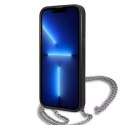 Karl Lagerfeld Etui ochronne na telefon Karl Lagerfeld KLHCP13SPMK do Apple iPhone 13 Mini 5,4" hardcase czarny/black Leather Textured and Chai