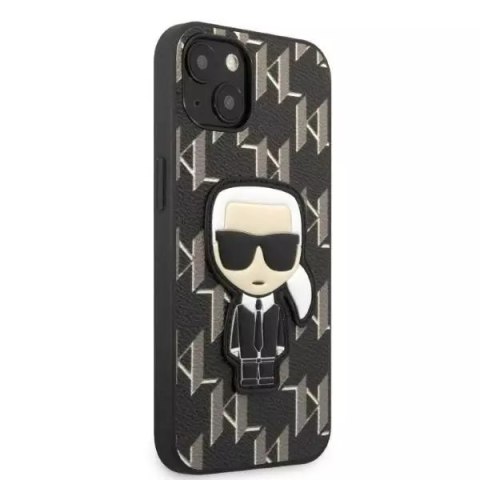 Karl Lagerfeld Etui ochronne na telefon Karl Lagerfeld KLHCP13SPMNIKBK do Apple iPhone 13 Mini 5,4" hardcase czarny/black Monogram Ikonik Patch Karl Lagerfeld Etui ochronne na telefon Karl Lagerfeld KLHCP13SPMNIKBK do Apple iPhone 13 Mini 5,4" hardcase czarny/black Monogram Ikonik Patch